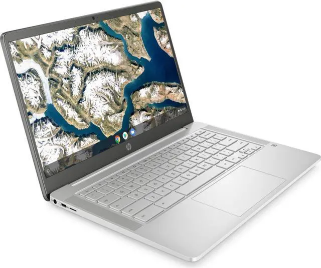 Alt view image 2 of 4 - HP Chromebook 14A-NA1043CL 14" FHD Laptop Intel Celeron N4500 1.1 GHz up to 2.8 GHz Dual Core 4GB LPDDR4x-2933 RAM 64GB eMMC Intel UHD Graphics Chrome OS - 4N941UA