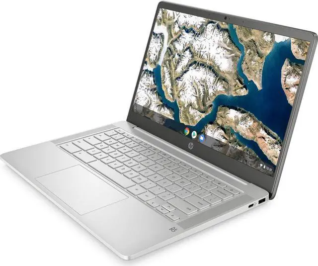 Alt view image 3 of 4 - HP Chromebook 14A-NA1043CL 14" FHD Laptop Intel Celeron N4500 1.1 GHz up to 2.8 GHz Dual Core 4GB LPDDR4x-2933 RAM 64GB eMMC Intel UHD Graphics Chrome OS - 4N941UA