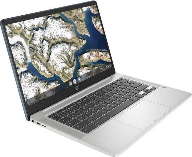 Alt view image 5 of 5 - HP Chromebook 14A-NA0072TG 14" HD Touch Laptop Intel Pentium Silver N5030 1.1 GHz up to 3.1 GHz Intel UHD Graphics 605 4GB DDR4 RAM 64GB eMMC Chrome OS, B Grade - 428R7UA