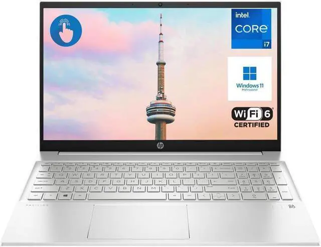 Alt view image 4 of 5 - HP Pavilion 15-eg3055cl 15.6" FHD Touch Intel Core i7-1355U 1.7 GHz up to 5.0 GHz 16GB DDR4 1TB SSD NVIDIA GeForce MX550 Windows 11 Pro Laptop, Silver, Minor Scratches and Dents - 7G771UA