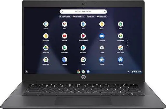 Alt view image 2 of 4 - HP Chromebook 14-ca064dx 14" FHD IPS Laptop Intel Celeron N3350 1.1 GHz up to 2.4 GHz 4GB LPDDR4-2400 MHz RAM 64GB eMMc Intel HD Graphics 500 Chrome OS, B Grade - 3T0J1UA