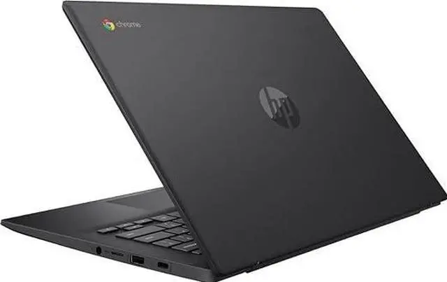 Alt view image 4 of 4 - HP Chromebook 14-ca064dx 14" FHD IPS Laptop Intel Celeron N3350 1.1 GHz up to 2.4 GHz 4GB LPDDR4-2400 MHz RAM 64GB eMMc Intel HD Graphics 500 Chrome OS, B Grade - 3T0J1UA