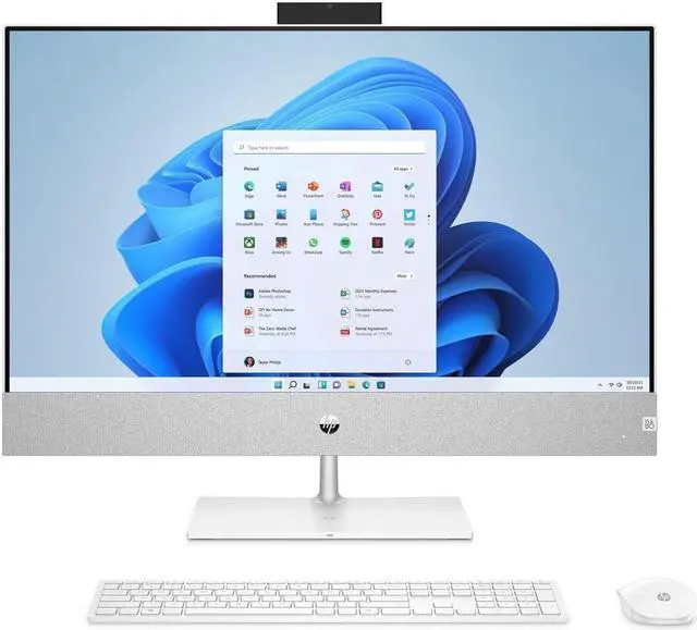 Alt view image 2 of 2 - HP Pavilion 24-ca0029 23.8" FHD IPS LED All-In-One PC AMD Ryzen 5 5500U 2.1 GHz up to 4.0 GHz 16GB DDR4-3200 RAM 512GB PCIe NVMe M.2 SSD AMD Radeon Graphics Windows 11 Home - 577H6AA