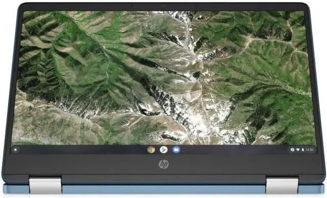 Alt view image 5 of 8 - HP Chromebook x360 14a-ca0090wm 14" TS Intel Celeron N4020 Intel UHD Graphics 600 4 GB RAM 64 GB eMMC Chrome OS BT Webcam Forest teal 1366 x 768 Backlit