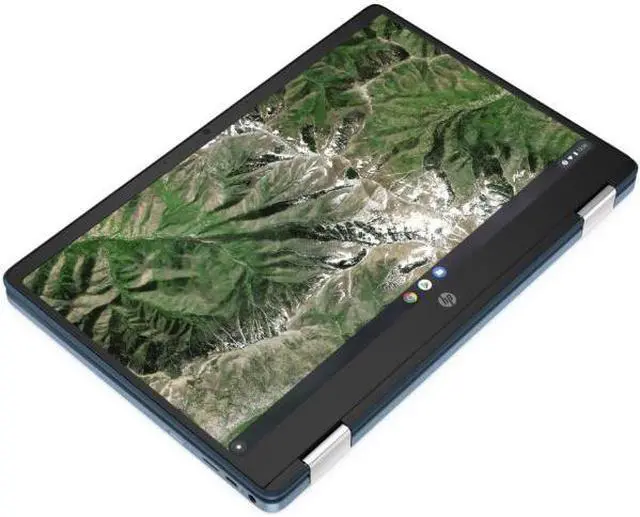 Alt view image 6 of 8 - HP Chromebook x360 14a-ca0090wm 14" TS Intel Celeron N4020 Intel UHD Graphics 600 4 GB RAM 64 GB eMMC Chrome OS BT Webcam Forest teal 1366 x 768 Backlit