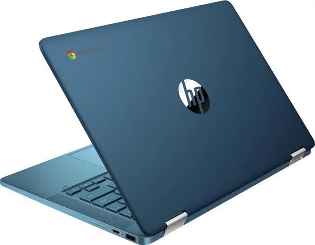 Alt view image 8 of 8 - HP Chromebook x360 14a-ca0090wm 14" TS Intel Celeron N4020 Intel UHD Graphics 600 4 GB RAM 64 GB eMMC Chrome OS BT Webcam Forest teal 1366 x 768 Backlit