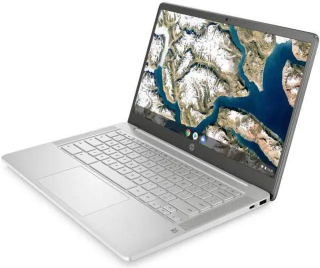 Alt view image 6 of 15 - HP Chromebook Intel Celeron N4000 4GB Memory 64 GB eMMC SSD 14'' Non-Touch Screen Chrome OS 14a-na0010ca