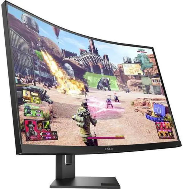 Alt view image 7 of 12 - HP OMEN 27" QHD VA LCD Curved Gaming Monitor 1440p, 240 Hz, 16:9, 1ms FreeSync, DisplayPort & HDMI - 35D67AA