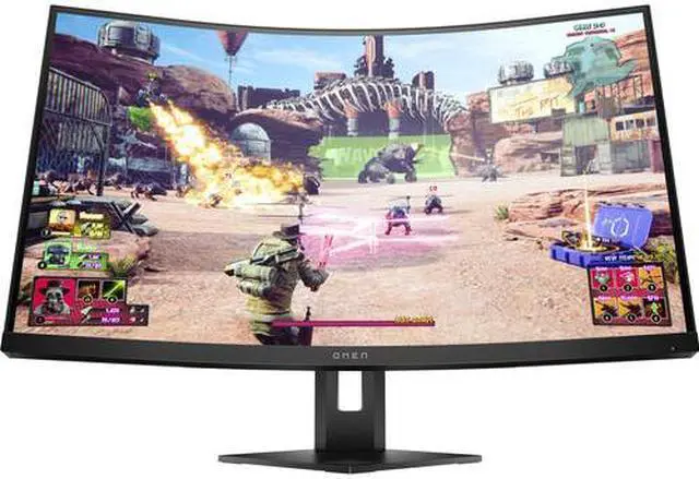 Alt view image 8 of 12 - HP OMEN 27" QHD VA LCD Curved Gaming Monitor 1440p, 240 Hz, 16:9, 1ms FreeSync, DisplayPort & HDMI - 35D67AA