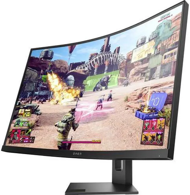 Alt view image 9 of 12 - HP OMEN 27" QHD VA LCD Curved Gaming Monitor 1440p, 240 Hz, 16:9, 1ms FreeSync, DisplayPort & HDMI - 35D67AA