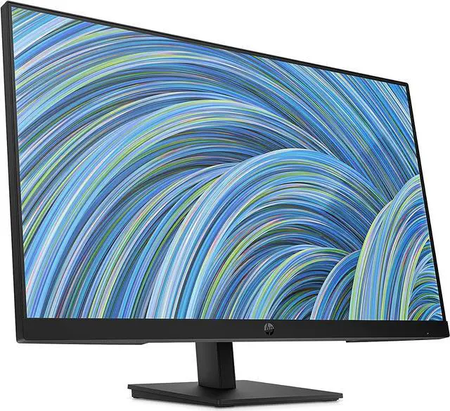 Alt view image 6 of 11 - HP 27H G4 27" IPS FHD 60Hz Desktop Monitor 5ms,16:9, Height and Tilt Adjustment Built-in Dual Speakers - for Hybrid Workers, Black - 737K9AA