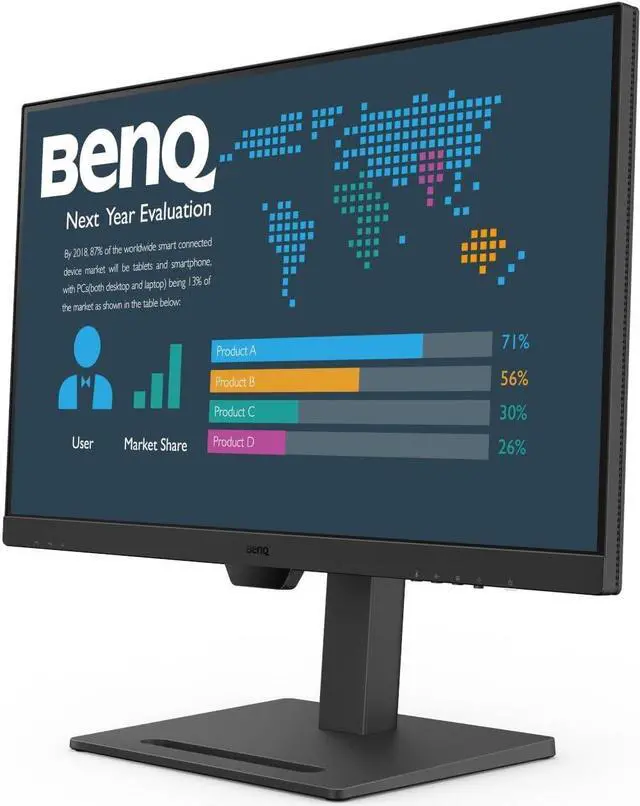 Alt view image 4 of 5 - BENQ BL2790QT 27" 2K QHD Monitor, 75Hz, 5ms, 16:9 Adjustment Capabilities, HDMI & Display Port, Flicker-free