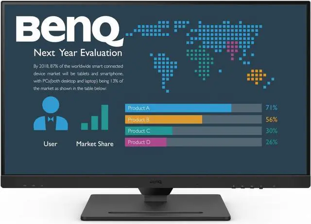 Alt view image 2 of 5 - BENQ BL2790QT 27" 2K QHD Monitor, 75Hz, 5ms, 16:9 Adjustment Capabilities, HDMI & Display Port, Flicker-free