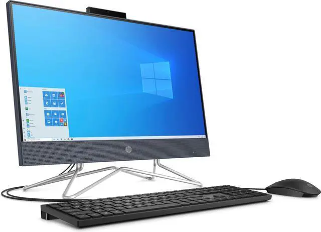 Alt view image 3 of 5 - HP 22-DF0013W 21.5" FHD IPS WLED All-In-One Desktop Intel Celeron G5900T 2.0 GHz up to 3.2 GHz Intel UHD 630 Graphics 4GB DDR4-2666 SDRAM 256GB PCIe NVMe M.2 SSD Windows 10 Home 64 - 13Z00AA