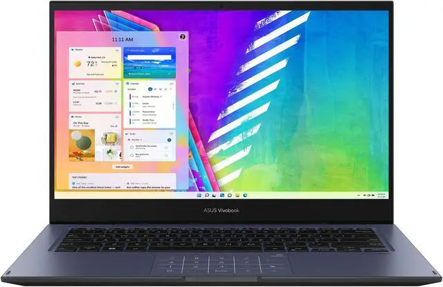 Main image of Asus Vivobook Go 14 Flip 14" FHD Touch 2-in-1 Laptop Intel Pentium Silver N6000 1.1 GHz up to 3.3 GHz Intel UHD 8GB DDR4 RAM 128 eMMC Windows 11 Home in S Mode