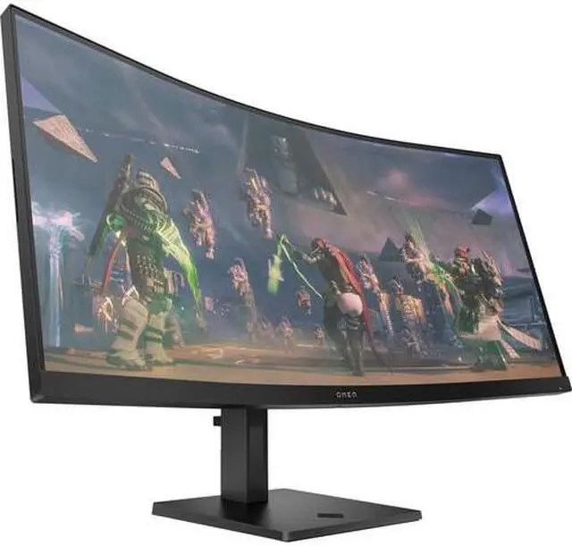 Alt view image 7 of 12 - HP OMEN 34c 34-inch WQHD 165Hz Curved Gaming Monitor AMD Freesync Premium