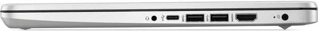 Alt view image 5 of 6 - HP 14-fq1025nr 14" FHD IPS Laptop AMD Ryzen 5 5500U 2.1 GHz up to 4.0 GHz AMD Radeon Graphics 8GB DDR4-3200 MHz RAM 256GB PCIe NVMe M.2 SSD Windows 11 Home - 51N12UA
