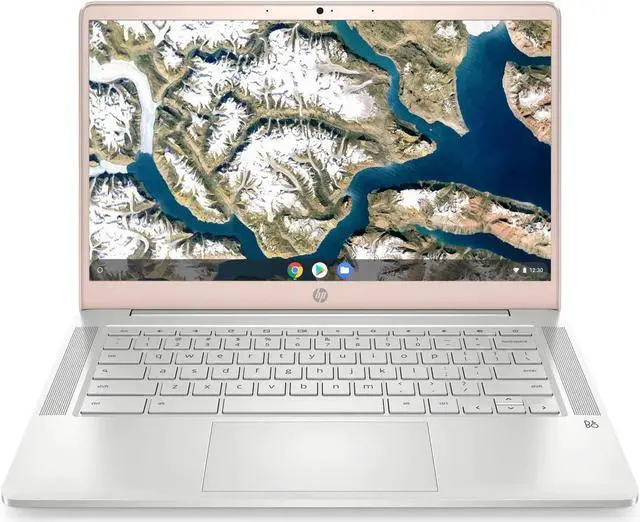 Main image of HP Chromebook 14a-na0018ds 14" HD Touchscreen Laptop Intel Celeron N4020 1.10GHz up to 2.80GHz Intel UHD Graphics 600 4GB LPDDR4-2400 RAM 128GB eMMC Chrome OS - 483R5UA