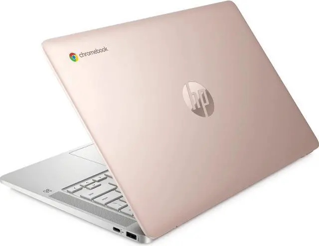 Alt view image 4 of 4 - HP Chromebook 14a-na0018ds 14" HD Touchscreen Laptop Intel Celeron N4020 1.10GHz up to 2.80GHz Intel UHD Graphics 600 4GB LPDDR4-2400 RAM 128GB eMMC Chrome OS - 483R5UA