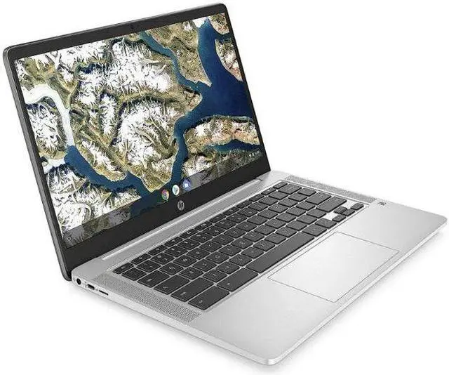 Alt view image 10 of 12 - HP Chromebook 14a-na0024nr 14" HD Laptop Intel Celeron N4120 1.10GHz up to 2.60GHz, 4-cores Intel UHD Graphics 600 4GB LPDDR4-2400 RAM 32GB eMMC Chrome OS - 4M111UA
