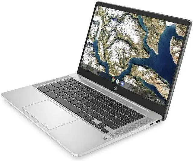 Alt view image 11 of 12 - HP Chromebook 14a-na0024nr 14" HD Laptop Intel Celeron N4120 1.10GHz up to 2.60GHz, 4-cores Intel UHD Graphics 600 4GB LPDDR4-2400 RAM 32GB eMMC Chrome OS - 4M111UA