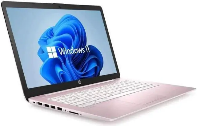 Alt view image 2 of 5 - HP 14-cf2704ds 14" HD Laptop Intel Celeron N4120 1.10GHz up to 2.60GHz, 4 cores Intel UHD Graphics 600 4GB DDR4-2400 MHz RAM 64GB eMMC Windows 11 Home - 6L6Y2UA