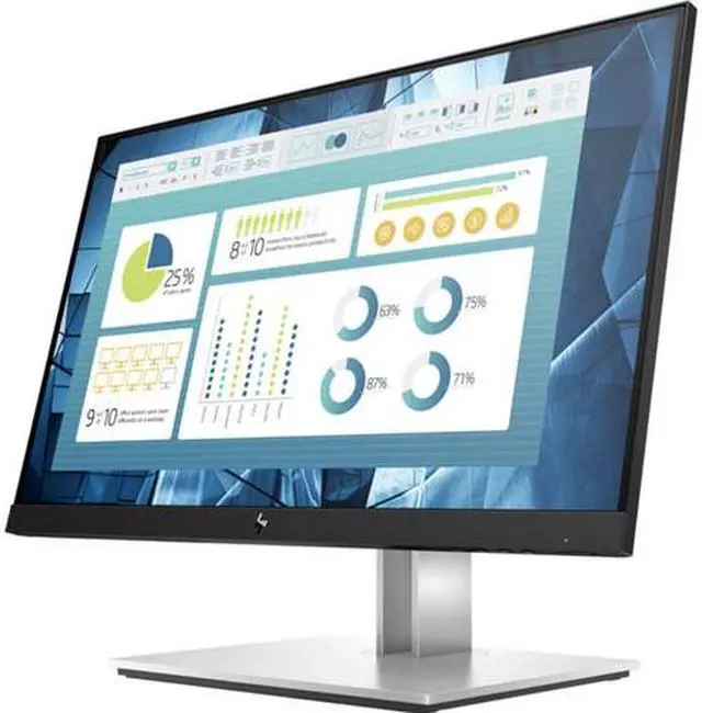 Alt view image 3 of 5 - HP E22 G4 21.5" FHD IPS 60 Hz 5ms GtG Aspect Ratio 16:9 Contrast Ratio 1000:1 Anti-glare Swivel Tilt and Height Adjustable Stand Monitor - 9VH72AA