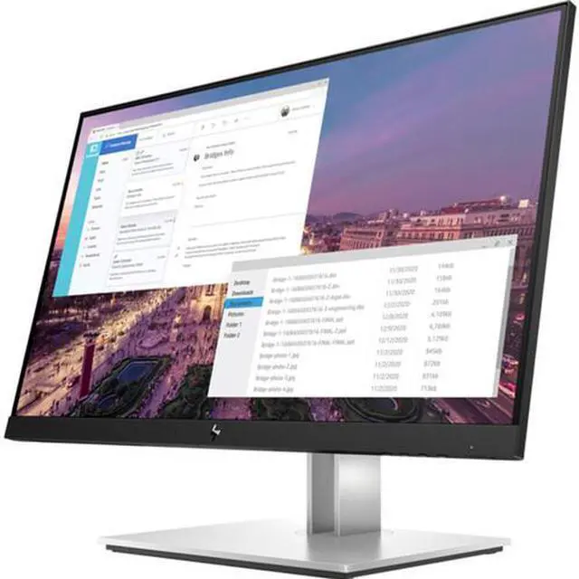 Alt view image 7 of 9 - HP E23 G4 23" FHD IPS 60 Hz 250 cd/m² 5ms GtG Contrast ratio 1000:1 VESA Mounting 100 mm 16.7 Million Colors USB VGA HDMI Low blue light mode Anti-glare Monitor - 9VF96AA