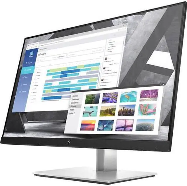Alt view image 4 of 7 - HP E27q G4 QHD 27" QHD IPS Monitor 5ms GtG 250 nits Anti-glare Edge-lit Contrast Ratio: 1000:1 Aspect Ratio 16:9 Tilt -5 to +23° Vesa 100 mm HDMI DisplayPort - 9VG82AA