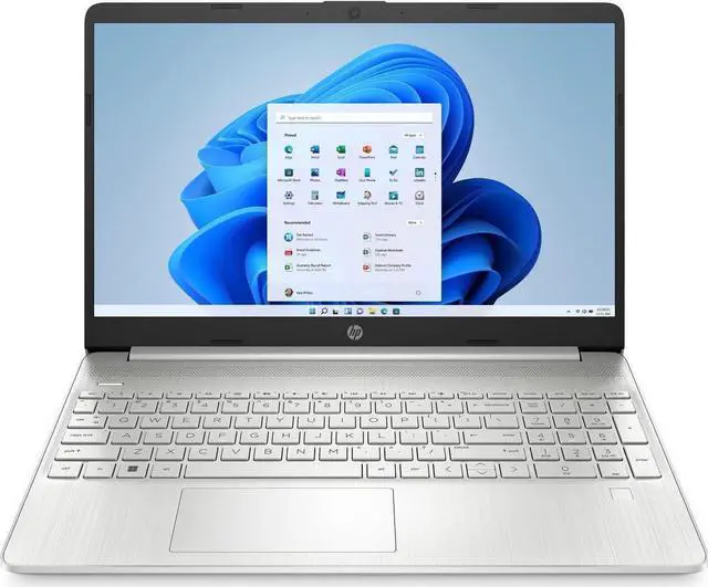 Main image of HP 15-dy0701ds 15.6" HD Laptop Intel Celeron N4120 1.10GHz up to 2.60GHz, Intel UHD Graphics 600 4GB DDR4-2400 RAM 128GB M.2 SATA 3 TLC SSD Windows 11 Home - 6Z9M8UA