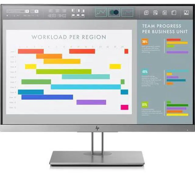 Alt view image 2 of 5 - HP E243i 24" 16:10 EliteDisplay IPS Monitor 5ms Response Time, 60 Hz Refresh Rate, 1000:1 Contrast Ratio, 0.27 mm Pixel Pitch, HDMI DisplayPort - 1FH49AA