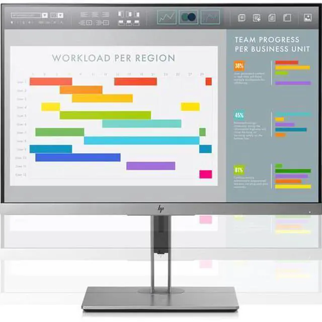 Alt view image 3 of 5 - HP E243i 24" 16:10 EliteDisplay IPS Monitor 5ms Response Time, 60 Hz Refresh Rate, 1000:1 Contrast Ratio, 0.27 mm Pixel Pitch, HDMI DisplayPort - 1FH49AA