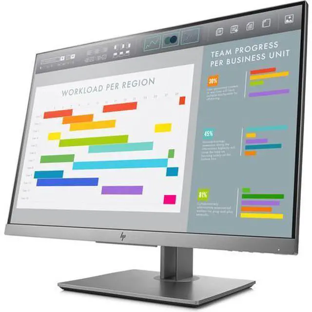 Alt view image 4 of 5 - HP E243i 24" 16:10 EliteDisplay IPS Monitor 5ms Response Time, 60 Hz Refresh Rate, 1000:1 Contrast Ratio, 0.27 mm Pixel Pitch, HDMI DisplayPort - 1FH49AA