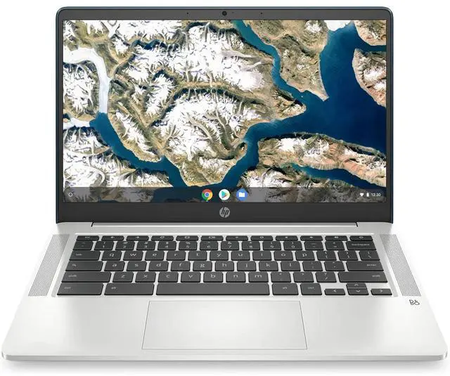 Main image of HP Chromebook 14a-na0062tg 14" Intel Pentium Silver N5030 1.1 GHz up to 3.1 GHz 4GB 128GB eMMC Intel UHD Graphics 605 Chrome OS Laptop, Teal - 60L06UA