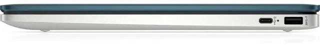 Alt view image 4 of 5 - HP Chromebook 14a-na0062tg 14" Intel Pentium Silver N5030 1.1 GHz up to 3.1 GHz 4GB 128GB eMMC Intel UHD Graphics 605 Chrome OS Laptop, Teal - 60L06UA
