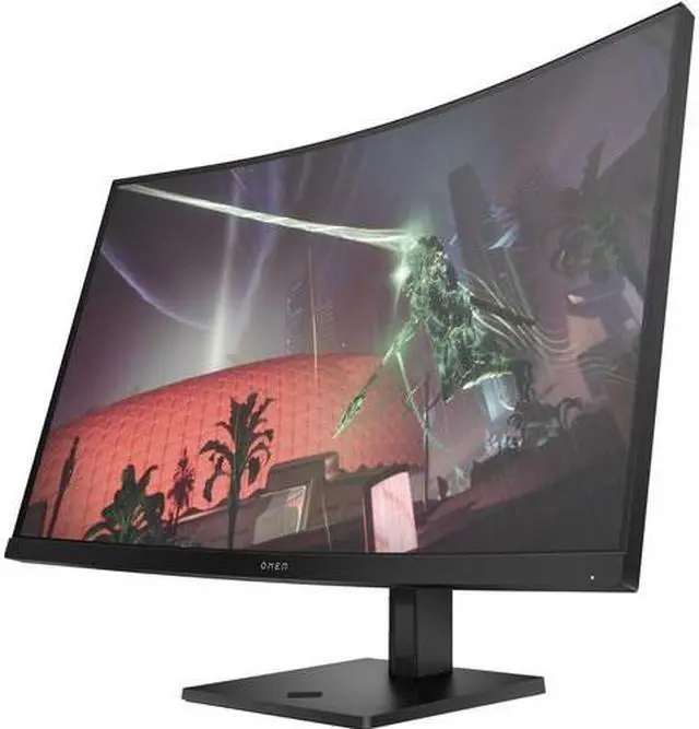 Alt view image 9 of 12 - OMEN HP 31.5 inch QHD 165Hz Curved Gaming Monitor AMD Freesync Anti-Glare