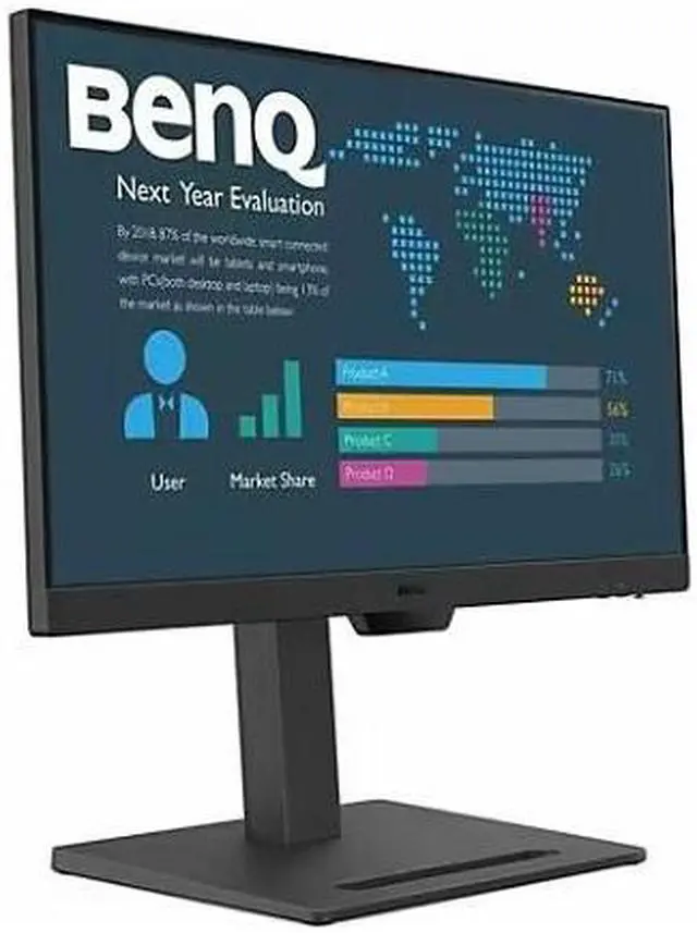 Alt view image 2 of 2 - BenQ BL2490T 23.8" FHD 1920 x 1080 Monitor 5ms 100Hz 250 nits 16:9 178°/178° 110 mm Height Adjustment LED backlight DisplayPort HDMI