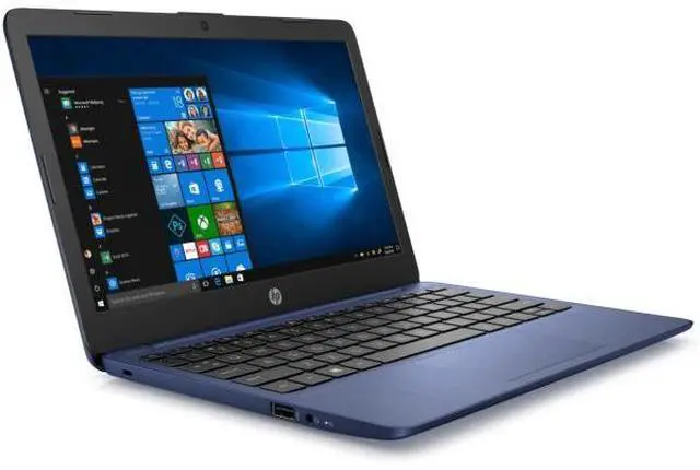 Alt view image 2 of 5 - HP Stream 11-ak1010nr 11.6" Intel Atom x5 E8000 1.04 GHz up to 2 GHz Intel HD 400 4GB DDR4-2400 32GB eMMC Windows 10 Home in S mode Laptop, B Grade - 6QX57UA