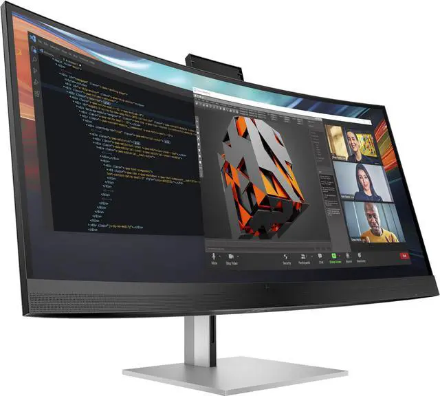 Alt view image 2 of 6 - HP Series 7 Pro 39.7" 5K2K Curved Monitor 740pm 21:9 60Hz 5ms GtG, 1000:1, Tilt, Swilvel, and Height & VESA, USB Type-A, USB Type-C, DisplayPort, HDMI and Thunderbolt - 8Y2R2AA