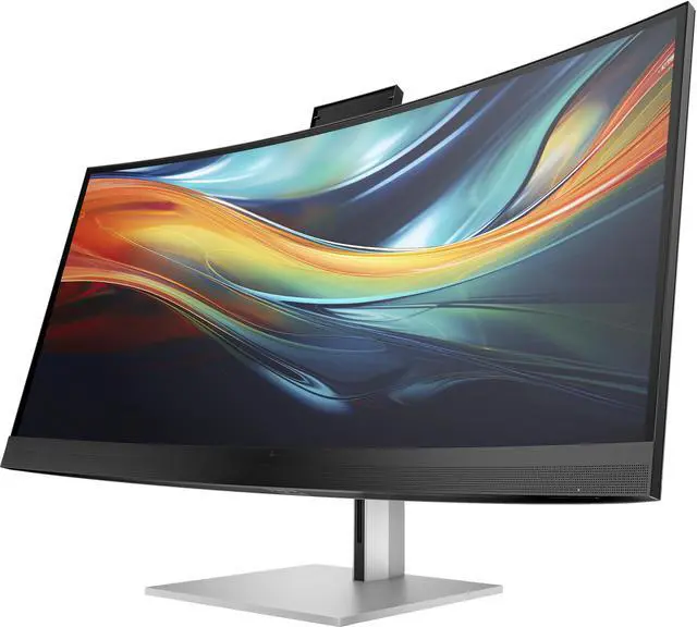 Alt view image 4 of 6 - HP Series 7 Pro 39.7" 5K2K Curved Monitor 740pm 21:9 60Hz 5ms GtG, 1000:1, Tilt, Swilvel, and Height & VESA, USB Type-A, USB Type-C, DisplayPort, HDMI and Thunderbolt - 8Y2R2AA