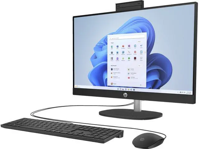 Alt view image 2 of 4 - HP 24-CR1000T 23.8" FHD IPS Intel Core Ultra 7 155U 1.2 GHz up to 4.8 GHz 8GB DDR5-5600 512GB NVMe M.2 SSD Intel Iris Xe Graphics Windows 11 Home All-In-One Desktop - 9P2V3AV-V002