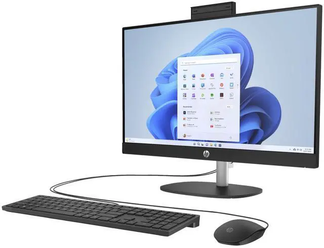 Alt view image 2 of 4 - HP 24-cr0000t 23.8" FHD Touch Intel Core i7-1355U 3.7 GHz up to 5.0 GHz 8GB DDR4 RAM 1TB PCIe NVMe M.2 SSD Intel Iris Xe IR Camera Windows 11 Home All-in-One Desktop, Black - 946D2AV-V003