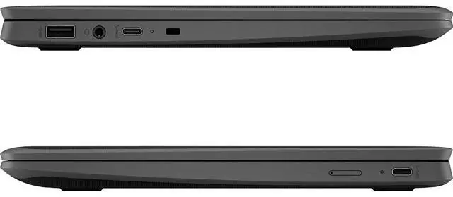 Alt view image 6 of 6 - HP Fortis 11 G9 Q 11.6" Touch Qualcomm Snapdragon 7c 8GB RAM 64GB eMMC Qualcomm Adreno 618 GPU ChromeOS Laptop, Jet Black - 6P180UT-I003
