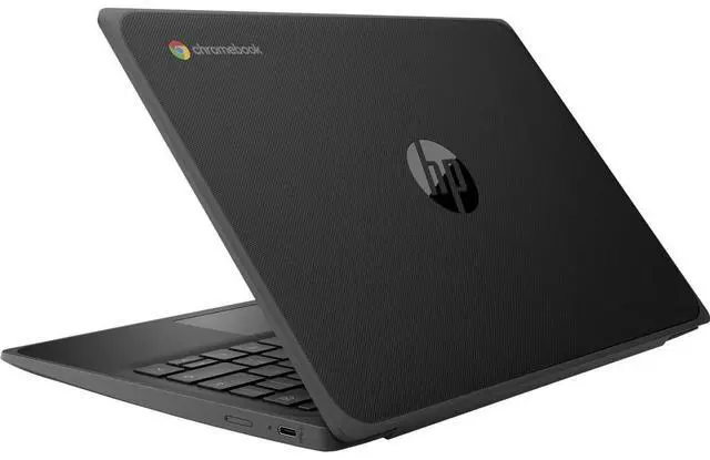 Alt view image 5 of 6 - HP Fortis 11 G9 Q 11.6" Touch Qualcomm Snapdragon 7c 8GB RAM 64GB eMMC Qualcomm Adreno 618 GPU ChromeOS Laptop, Jet Black - 6P180UT-I003