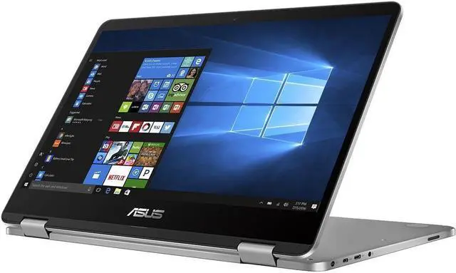 Alt view image 5 of 5 - Asus TP401MA-XS02 14" FHD IPS Intel Pentium Silver N5000 1.1 GHz up to 2.7 GHz 4GB RAM 64GB eMMC Intel UHD Graphics 605 Windows 10 Pro Laptop