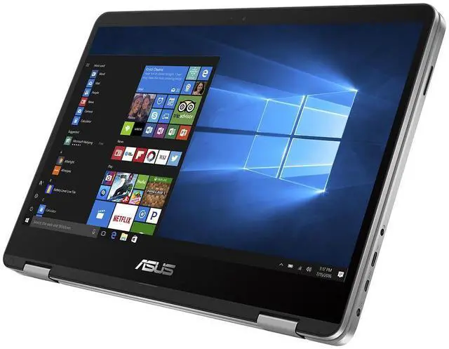 Alt view image 6 of 6 - ASUS VivoBook Flip 14 TP401NA 14" FHD IPS Touchscreen Intel Pentium N4200 1.1 GHz up to 2.50 GHz 4GB SDRAM 64GB eMMC Intel HD Graphics 505 Windows 10 Home in S Mode Laptop - TP401NA-UH21T