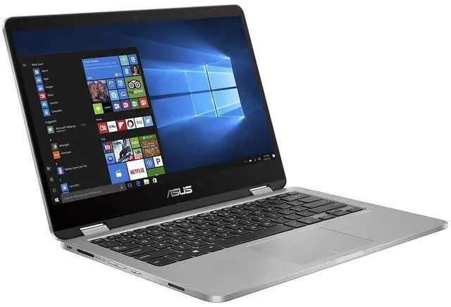 Alt view image 4 of 6 - ASUS VivoBook Flip 14 TP401NA 14" FHD IPS Touchscreen Intel Pentium N4200 1.1 GHz up to 2.50 GHz 4GB SDRAM 64GB eMMC Intel HD Graphics 505 Windows 10 Home in S Mode Laptop - TP401NA-UH21T