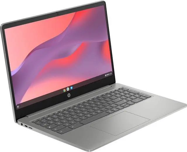 Alt view image 2 of 5 - HP Chromebook 15a-nb0013dx 15.6" Intel Processor N200 3.7 GHz 8GB RAM 64GB eMMC Intel UHD Graphics Chrome OS Laptop - 7J267UAR-I202