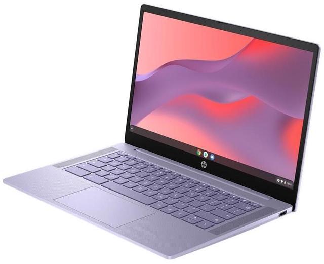 Alt view image 2 of 5 - HP Chromebook 14at-nf0000 14" FHD IPS Touch Intel Celeron N200 3.70 GHz 8GB 256GB UFS Intel UHD Graphics Chrome OS Laptop, Lilac Lavender - 9J3B5AV-I401
