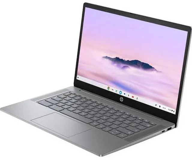 Alt view image 3 of 5 - HP Chromebook Plus 14a-nf0050nr 14" FHD IPS Intel Core i3-N305 3.8 GHz 8GB 128GB UFS Intel UHD Graphics Bluetooth, WiFi, Chrome OS Laptop - 9P9X2UA